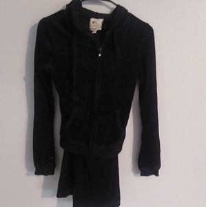 Pink rose. Hooded 2pc. Velvet set